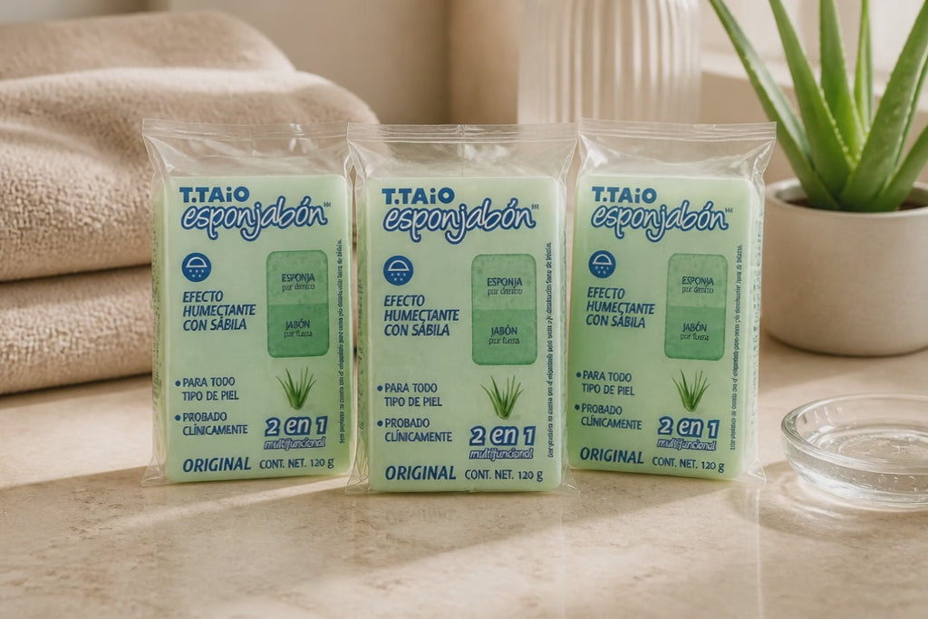 Esponjabón de Aloe Vera(Sábila)- 🌿Green Aura🌿